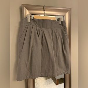 High waisted wool skirts with pockets
